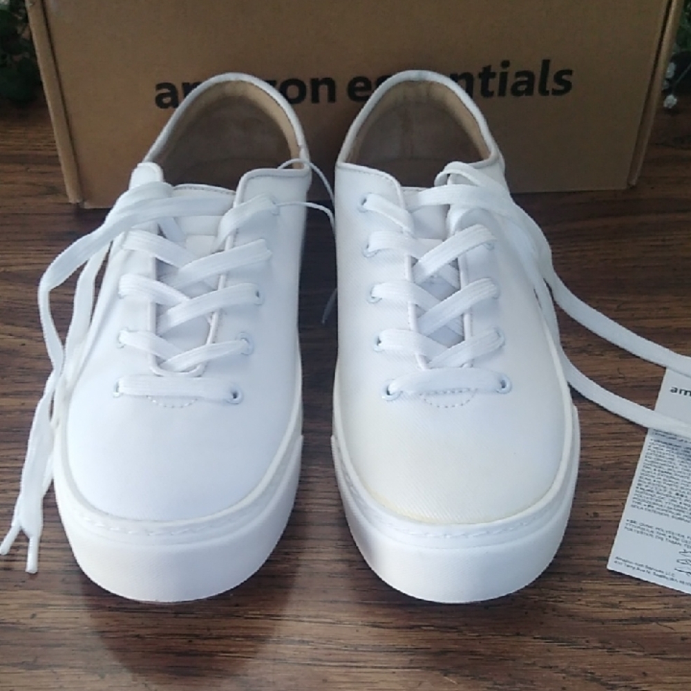 Amazon Essentials Women's White Sneakers - Picture 3 of 12